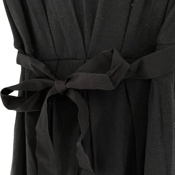 Weekend Max Mara Tie Waist Dress, Jersey Stretch Scoop Neck 3/4 Sleeve - Picture 2 of 5